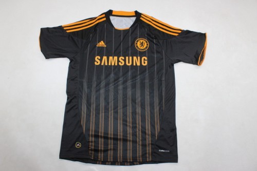 Retro Jersey 2010-2011 Chelsea Third Away Black Soccer Jersey Vintage Football Shirt