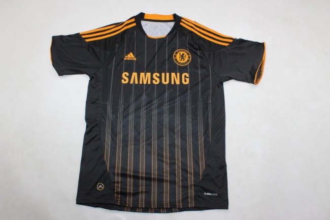 Retro Jersey 2010-2011 Chelsea Third Away Black Soccer Jersey Vintage Football Shirt