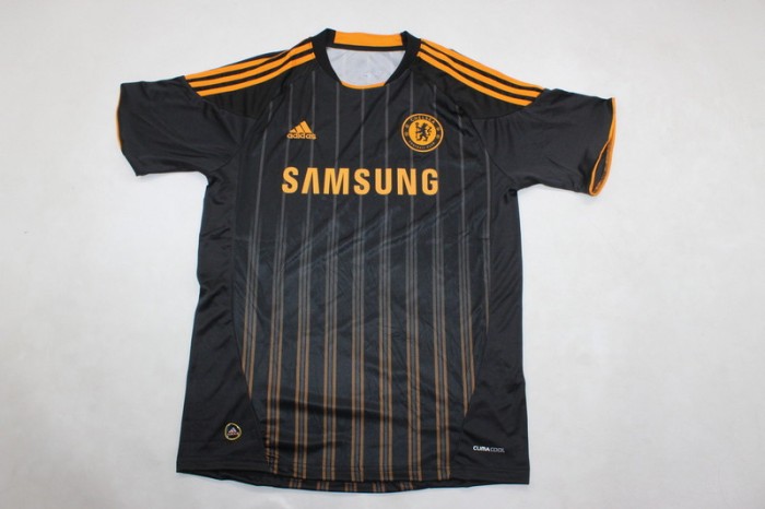 Retro Jersey 2010-2011 Chelsea DROGBA 11 Third Away Black Soccer Jersey Vintage Football Shirt