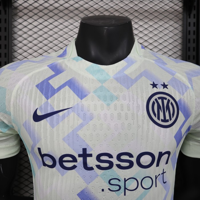 with Sponor Logo Player Version 2025-2026 Inter Milan Away White Soccer Jersey Football Shirt