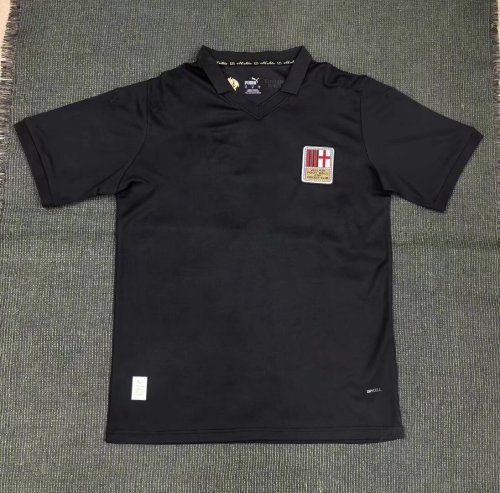 Fan Version 2024-2025 AC Milan 125th Anniversary Soccer Jersey AC Black Football Shirt