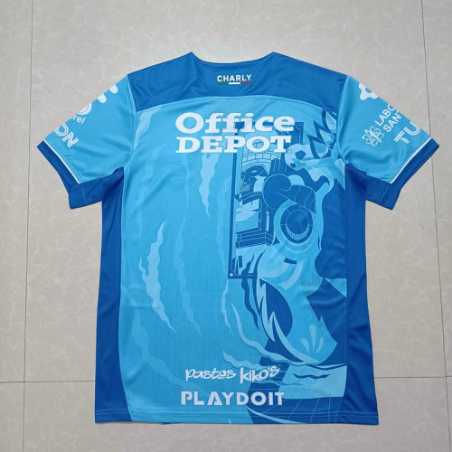 Fans Version 2024-2025 Pachuca Third Away Blue Soccer Jersey Football Shirt