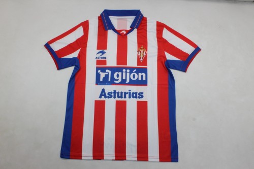 Retro Jersey 2002-2003 Sporting Gijon DAVID VILLA 16 Home Soccer Jersey Vintage Football Shirt