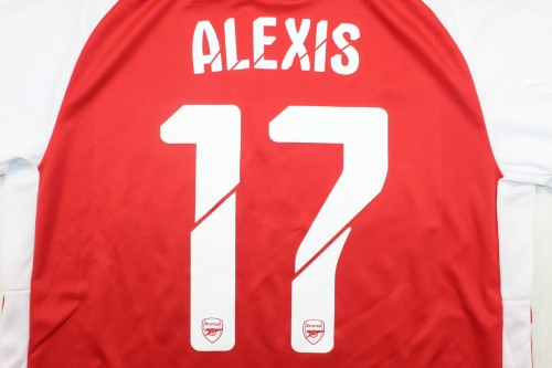 Retro Jersey 2014-2015 Arsenal ALEXIS 17 Home Soccer Jersey Vintage Football Shirt