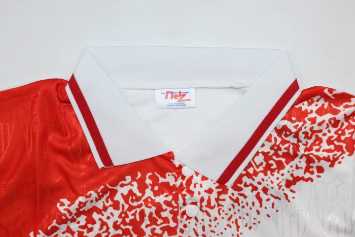 Retro Jersey 1993-1994 Sevilla SUKER 9 Home Soccer Jersey Vintage Football Shirt