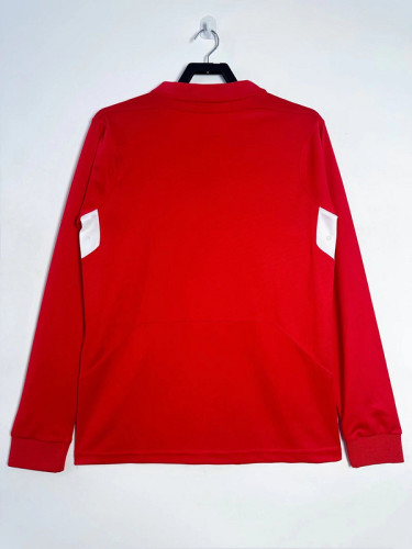 with Front Lettering Long Sleeve Retro Jersey 2004-2005 Liverpool UCL Final Home Soccer Jersey Vintage Football Shirt