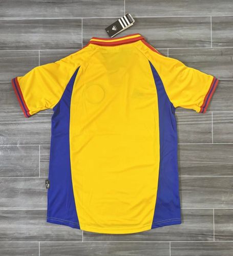 with Patch Retro Jersey 2000 Romania Home Soccer Jersey Vintage Football Shirt