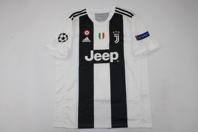 with Coppa Italia+Scudetto+UCL Patch Retro Jersey 2018-2019 Juventus Home Soccer Jersey Vintage Football Shirt