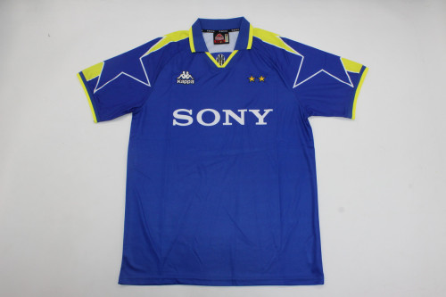 Retro Jersey 1996-1997 Juventus ZIDANE 21 Away Blue Soccer Jersey Vintage Maillot de Foot