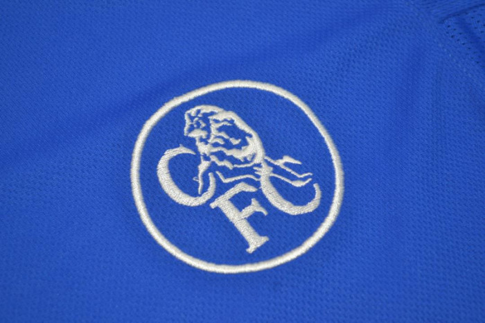 with EPL Patch Retro Jersey 2003-2005 Chelsea Home Soccer Jersey Blue Vintage Football Shirt