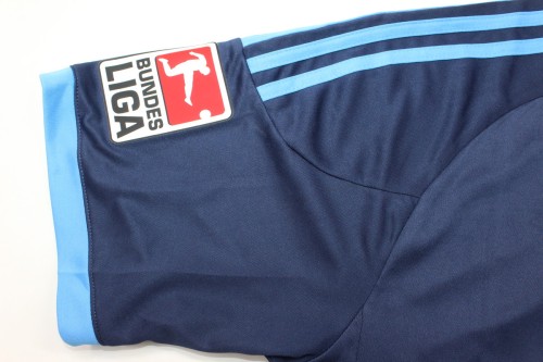 with Bundesliga Patch Patch Retro Jersey 2010-2011 Schalke 04 Away Dark Blue Soccer Jersey Vintage Football Shirt