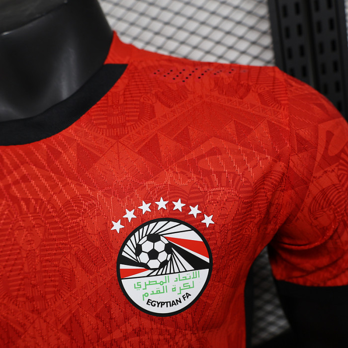 with Holes Player Version 2025 Egypt Home Soccer Jersey Football Shirt