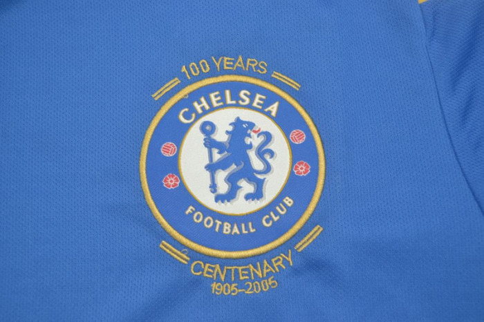 with EPL Patch Retro Jersey 2005-2006 Chelsea 100 Years Centenay Home Soccer Jersey