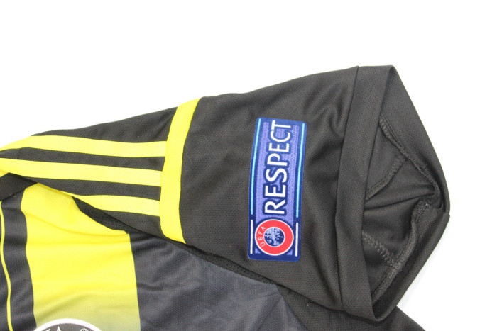 with 2012 Champions League Patch Retro Jersey 2012-2013 Chelsea Third Away Black Soccer Jersey Vintage Football Shirt