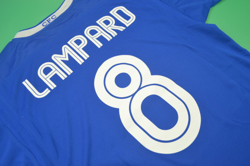 with UCL Patch Retro Jersey 2003-2005 Chelsea LAMPARD 8 Home Soccer Jersey Blue Vintage Football Shirt