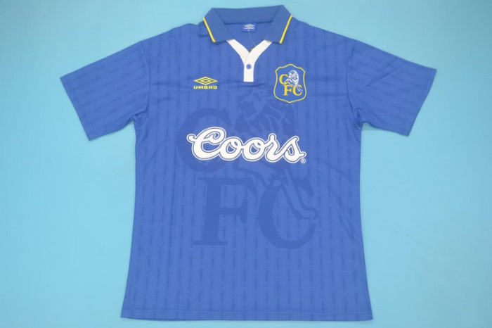 Retro Jersey 1995-1997 Chelsea VIALLI 9 Home Soccer Jersey Vintage Football Shirt