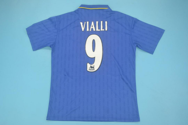 Retro Jersey 1995-1997 Chelsea VIALLI 9 Home Soccer Jersey Vintage Football Shirt