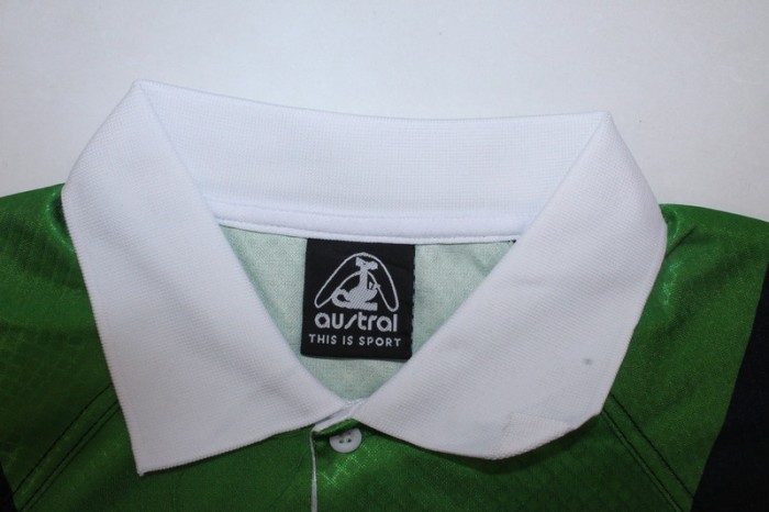 with LFP Patch Fan Version 1999-2000 Racing de Santander Away Soccer Jersey Vintage Football Shirt