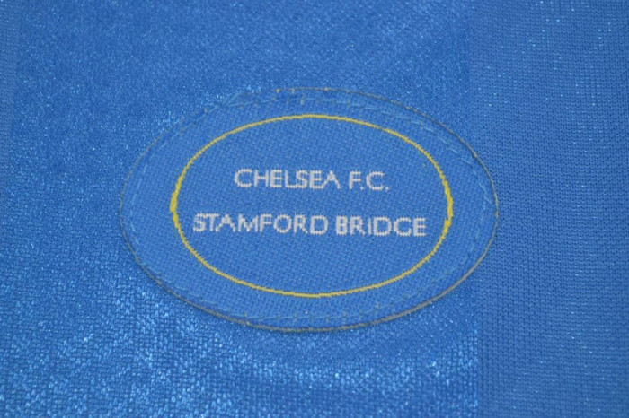 with EPL Patch Retro Jersey Chelsea 1997-1999 Home Blue Soccer Jersey Vintage Football Shirt