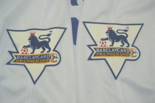 with EPL Patch Retro Jersey 2003-2005 Chelsea Away White Soccer Jersey Vintage Football Shirt