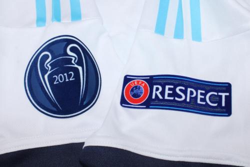 with 2012 Champions League Patch Retro Jersey 2012-2013 Chelsea Away White Soccer Jersey Vintage Football Shirt