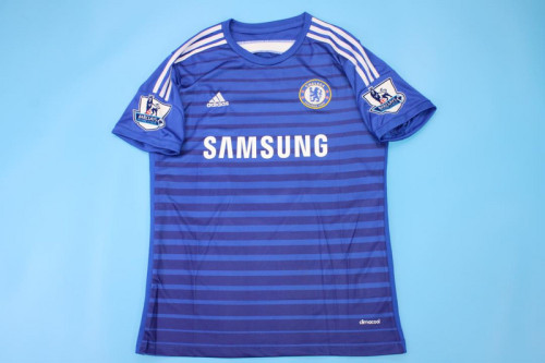 with EPL Patch Retro Jersey 2014-2015 Chelsea Home Soccer Jersey Vintage Football Shirt