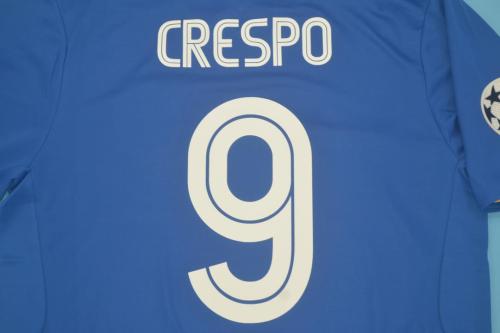 with UCL Patch Retro Jersey 2005-2006 Chelsea 9 CRESPO 100 Years Centenay Home Soccer Jersey