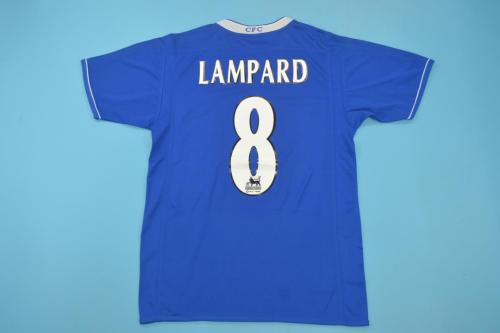 Retro Jersey 2003-2005 Chelsea LAMPARD 8 Home Soccer Jersey Blue Vintage Football Shirt