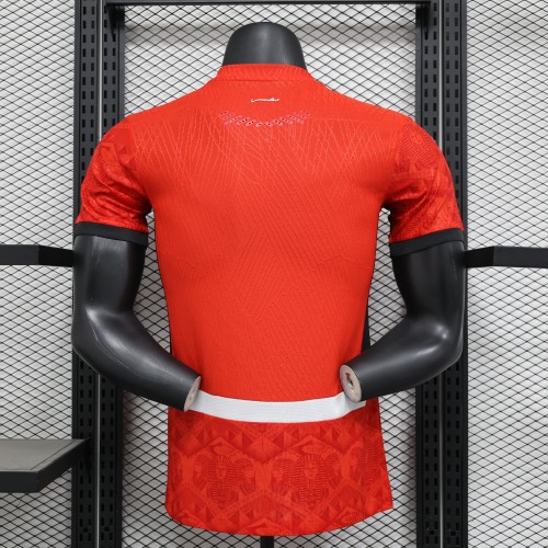 with Holes Player Version 2025 Egypt Home Soccer Jersey Football Shirt