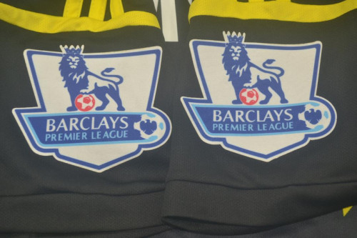 with EPL Patch Retro Jersey 2012-2013 Chelsea Third Away Black Soccer Jersey Vintage Football Shirt