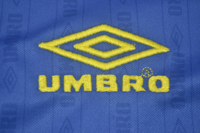 with EPL Patch Retro Jersey 1995-1997 Chelsea Home Soccer Jersey Vintage Football Shirt