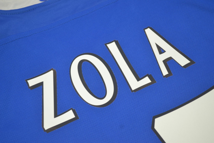 Retro Jersey 2003-2005 Chelsea ZOLA 25 Home Soccer Jersey Blue Vintage Football Shirt