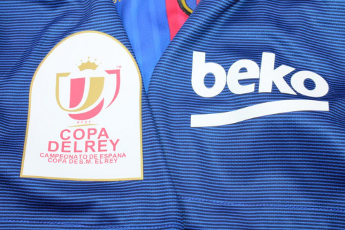 with Front Lettering Retro Jersey 2016-2017 Barcelona MESSI 10 Copa De Rey Final Home Soccer Jersey Vintage Football Shirt