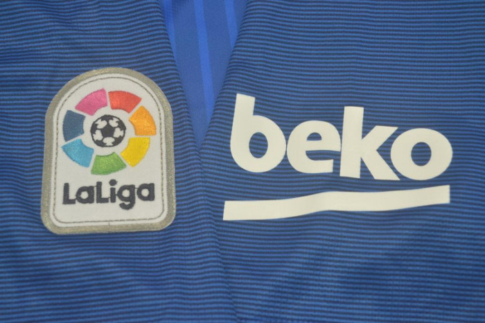 with LFP Patch Retro Jersey 2016-2017 Barcelona SUAREZ 9 Home Soccer Jersey Vintage Football Shirt