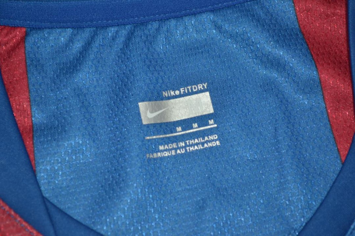 with LFP Patch Retro Jersey 2007-2008 Barcelona Home Soccer Jersey Vintage Football Shirt