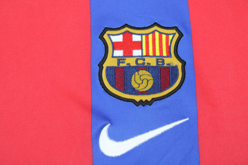 Retro Jersey 2001-2002 Barcelona Home Soccer Jersey Vintage Football Shirt