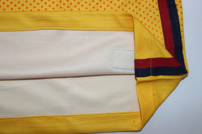 with Golden FIFA+UCL Patch Retro Shirt 2012-2013 Barcelona Away Orange Vintage Soccer Jersey