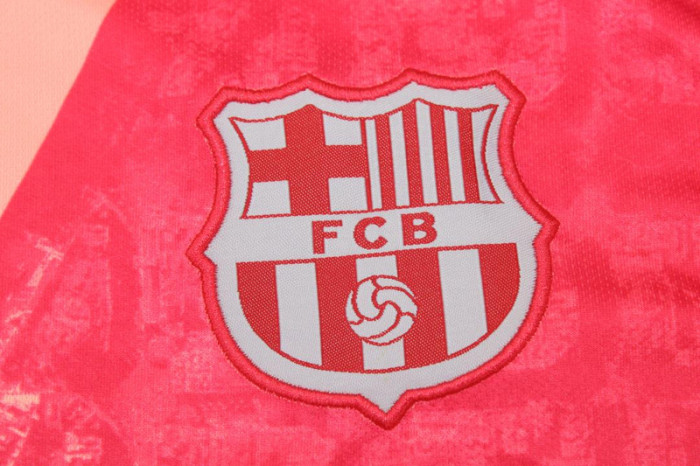 Retro Jersey 2018-2019 Barcelona Third Away Pink Soccer Jersey Vintage Football Shirt