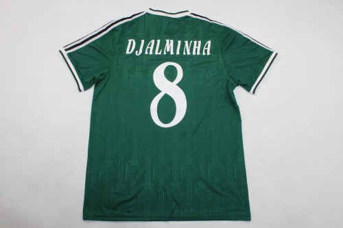 Retro Jersey 1999-2000 Deportivo La Coruna DJALMINHA 8 Away Green Soccer Jersey Vintage Football Shirt