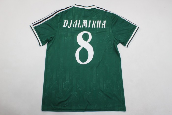 Retro Jersey 1999-2000 Deportivo La Coruna DJALMINHA 8 Away Green Soccer Jersey Vintage Football Shirt