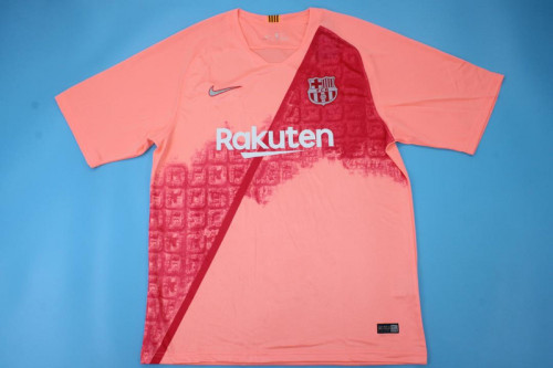 Retro Jersey 2018-2019 Barcelona Third Away Pink Soccer Jersey Vintage Football Shirt