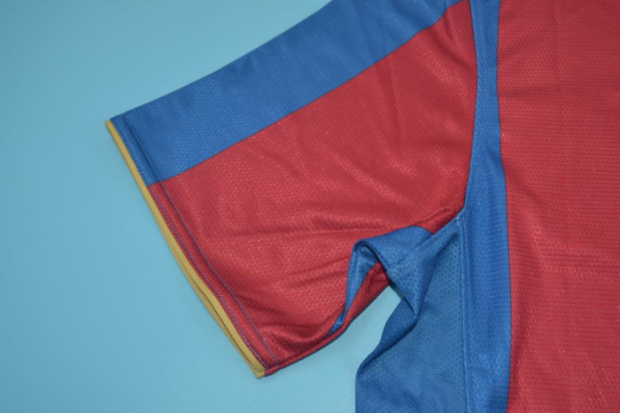 with LFP Patch Retro Jersey 2007-2008 Barcelona Home Soccer Jersey Vintage Football Shirt