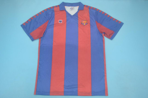 Retro Jersey 1982-1984 Barcelona Home Blue/Red Soccer Jersey Vintage Football Shirt