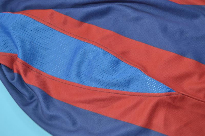 with LFP Patch Retro Jersey 2010-2011 Barcelona Home Soccer Jersey Vintage Football Shirt