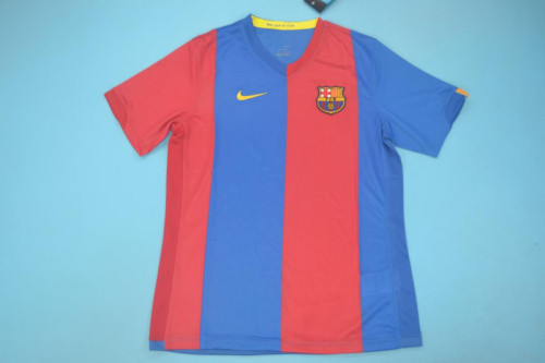 Retro Jersey 2006-2007 Barcelona Home Soccer Jersey Vintage Football Shirt