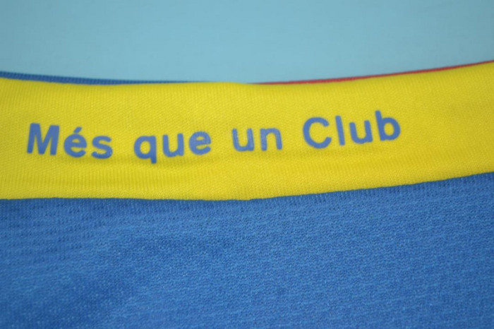 with Sponor Logo+LFP Patch Retro Jersey 2006-2007 Barcelona Home Soccer Jersey Vintage Football Shirt
