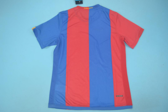 with Sponor Logo+LFP Patch Retro Jersey 2006-2007 Barcelona Home Soccer Jersey Vintage Football Shirt