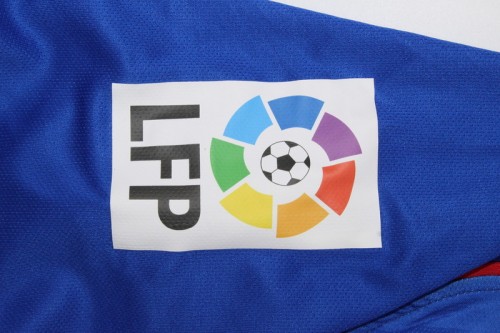 with Big LFP+TV 3 Patch Retro Jersey 2004-2005 Barcelona Home Soccer Jersey Vintage Football Shirt