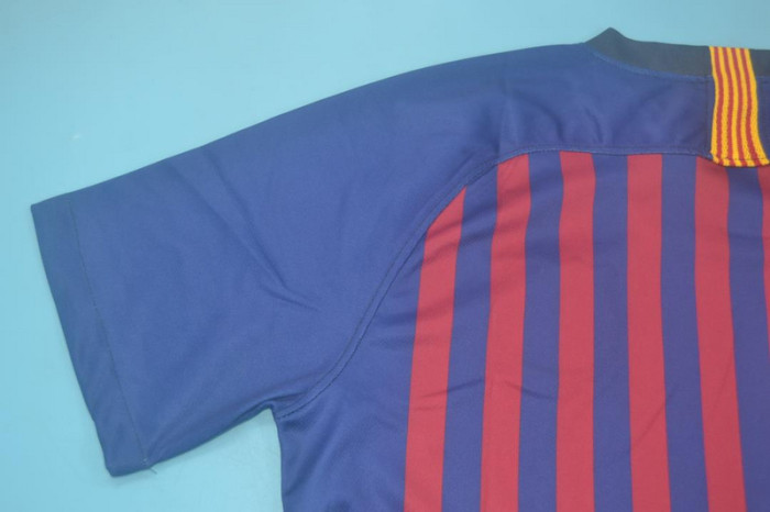 Retro Jersey 2018-2019 Barcelona Home Red/Blue Soccer Jersey Vintage Football Shirt