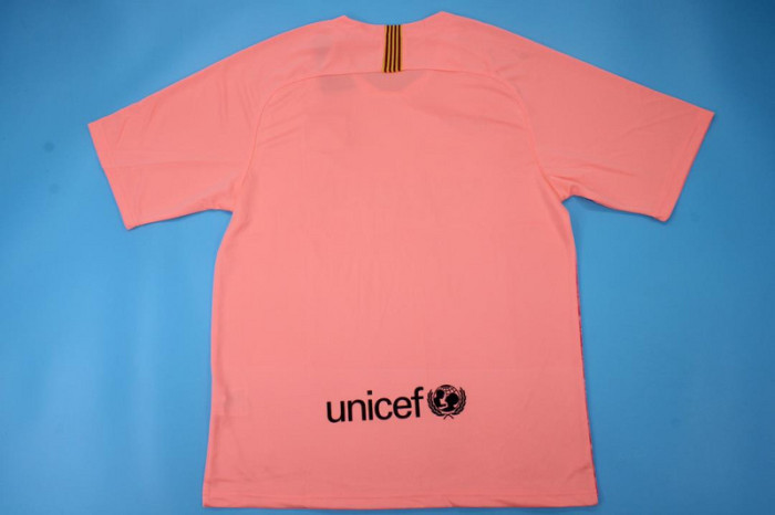 Retro Jersey 2018-2019 Barcelona Third Away Pink Soccer Jersey Vintage Football Shirt